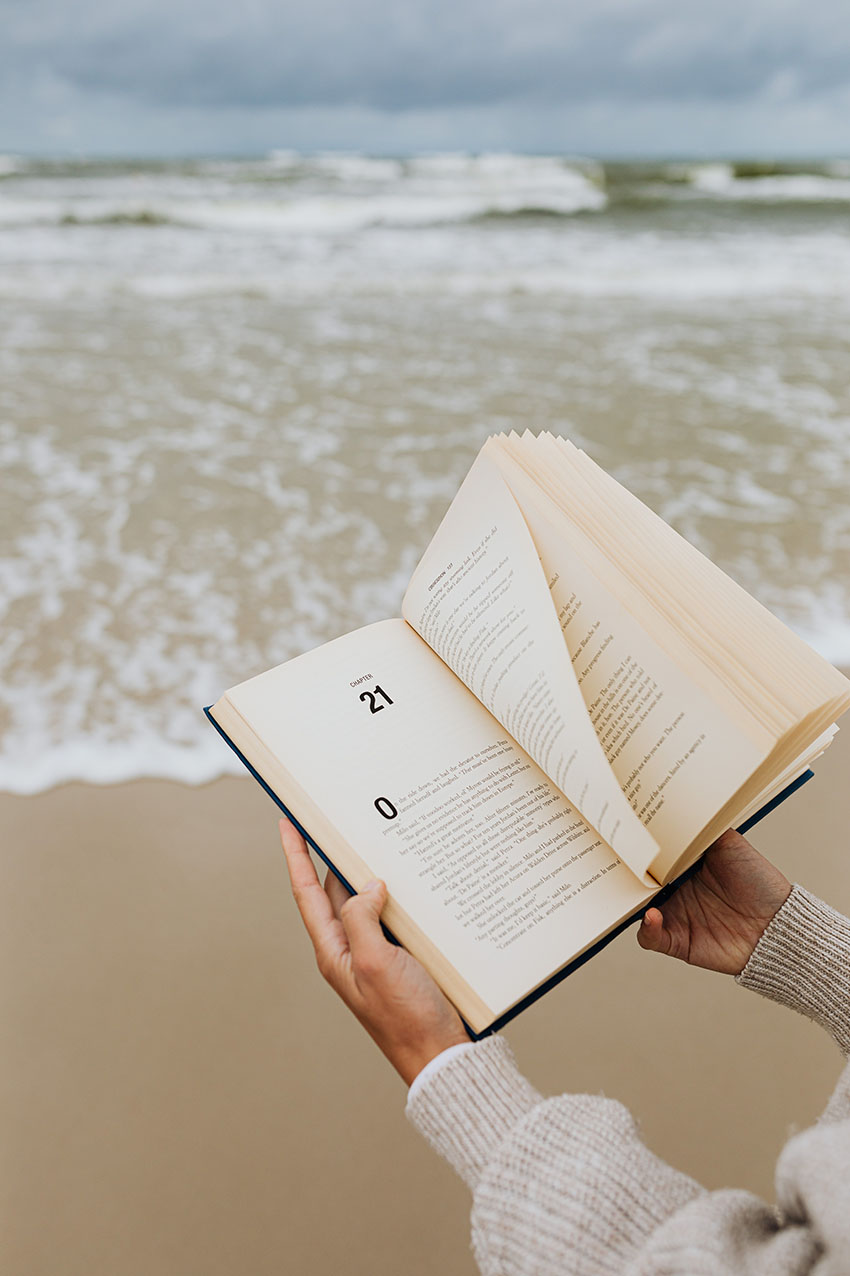 Blog 62 lectura en la playa