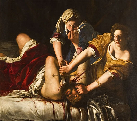 Judit decapitando a Holofernes. Artemisa Gentileschi