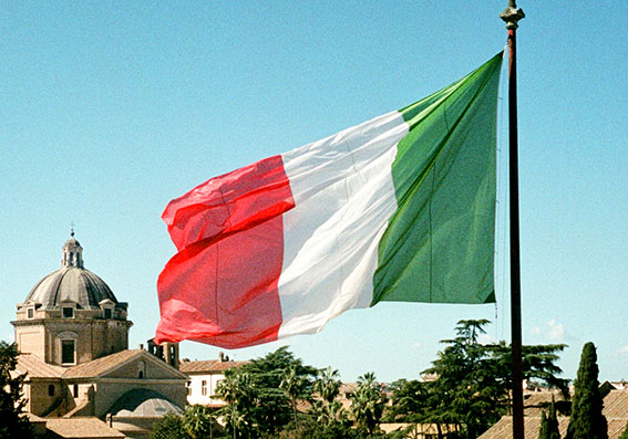 bandera de Italia