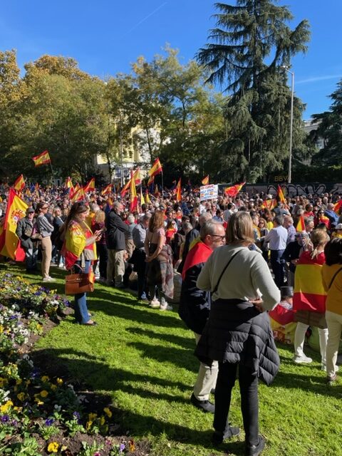 Imagen manifestación contra la Amnistía