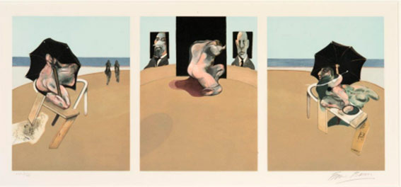 Francis Bacon. Tríptico 1974-1977, 1981. Galería Marlborough © The Estate of Francis Bacon. All rights reserved. DACS VEGAP Madrid 2023