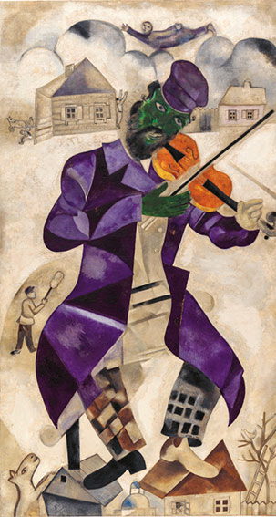 EL VIOLINISTA VERDE. MARC CHAGALL. EXPOSICIÓN FUNDACIÓN MAPFRE