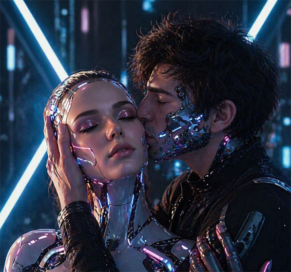 MUJER Y HOMBRE ROBOTS